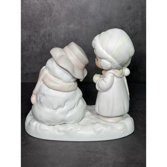 Precious Moments Figurine "We're Going to Miss You" Melting Snowman 1990 - Picture 4 of 6